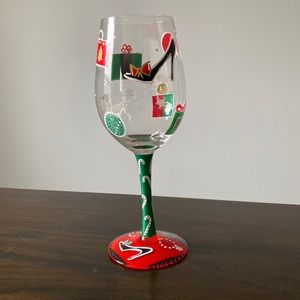 Lolita “Shop a holiday” wine glass